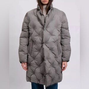 NWT Maison Margiela Oversized Padded Puffer Coat Grey Size 46 (XL)